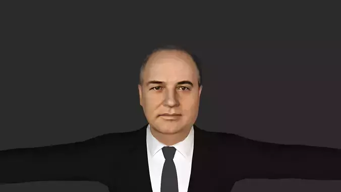 Mikhail Gorbachev  Hyper Realistic Full Body Fully Rigged