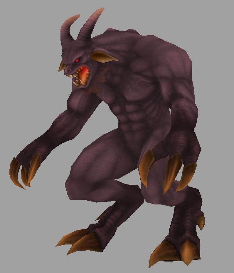 monster dragon Low-poly 3D model_3