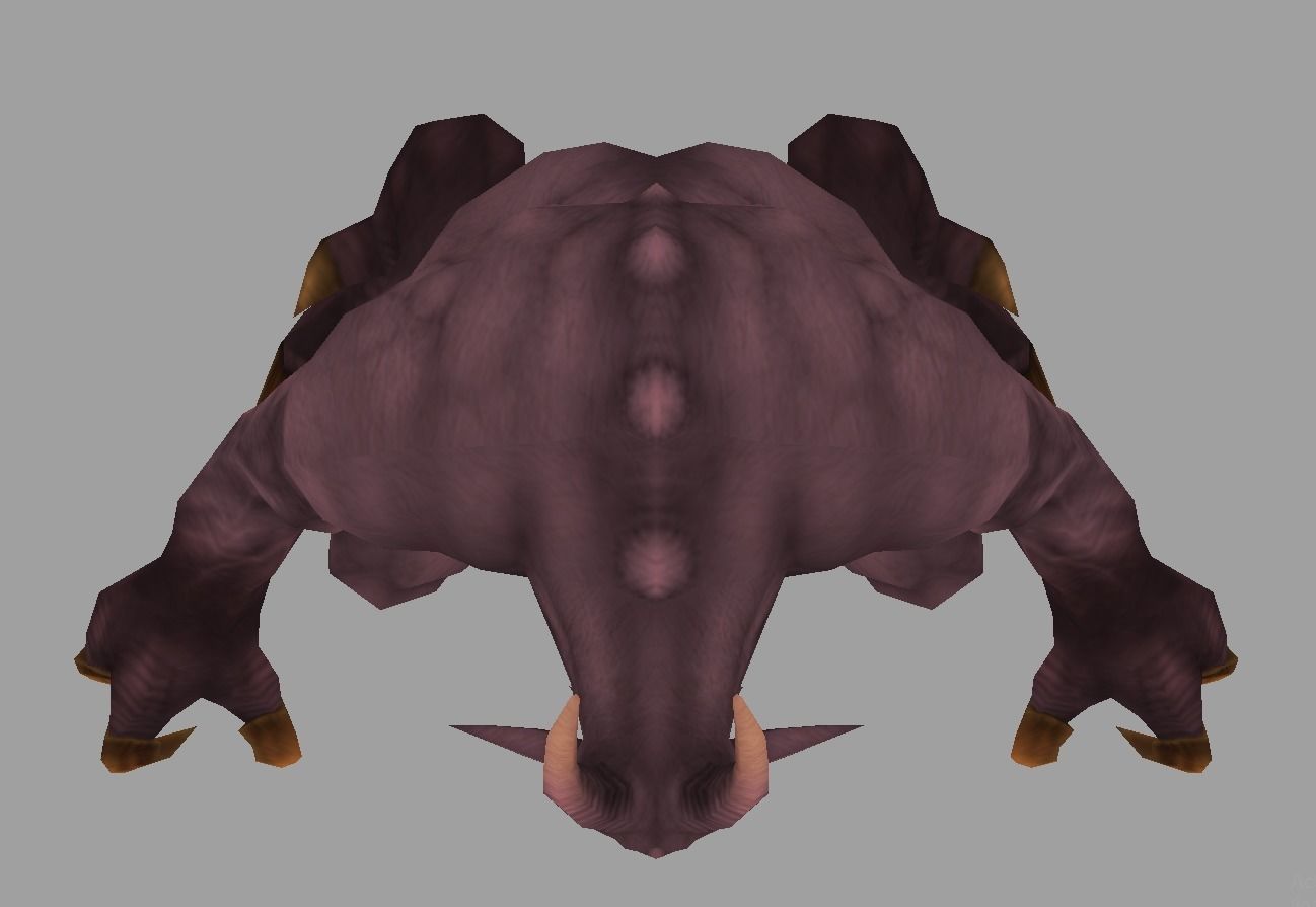 monster dragon Low-poly 3D model_4