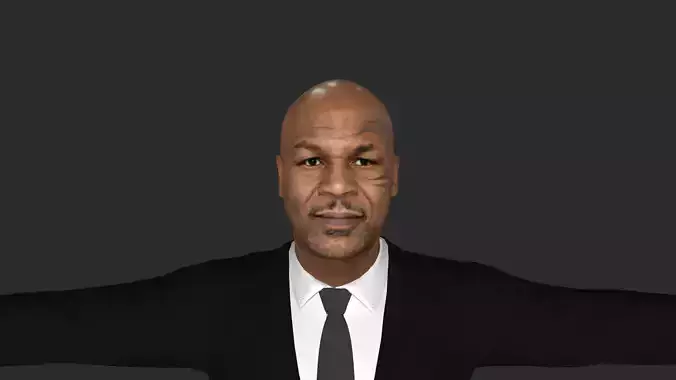 Mike Tyson Hyper Realistic Full Body Fully Rigged 