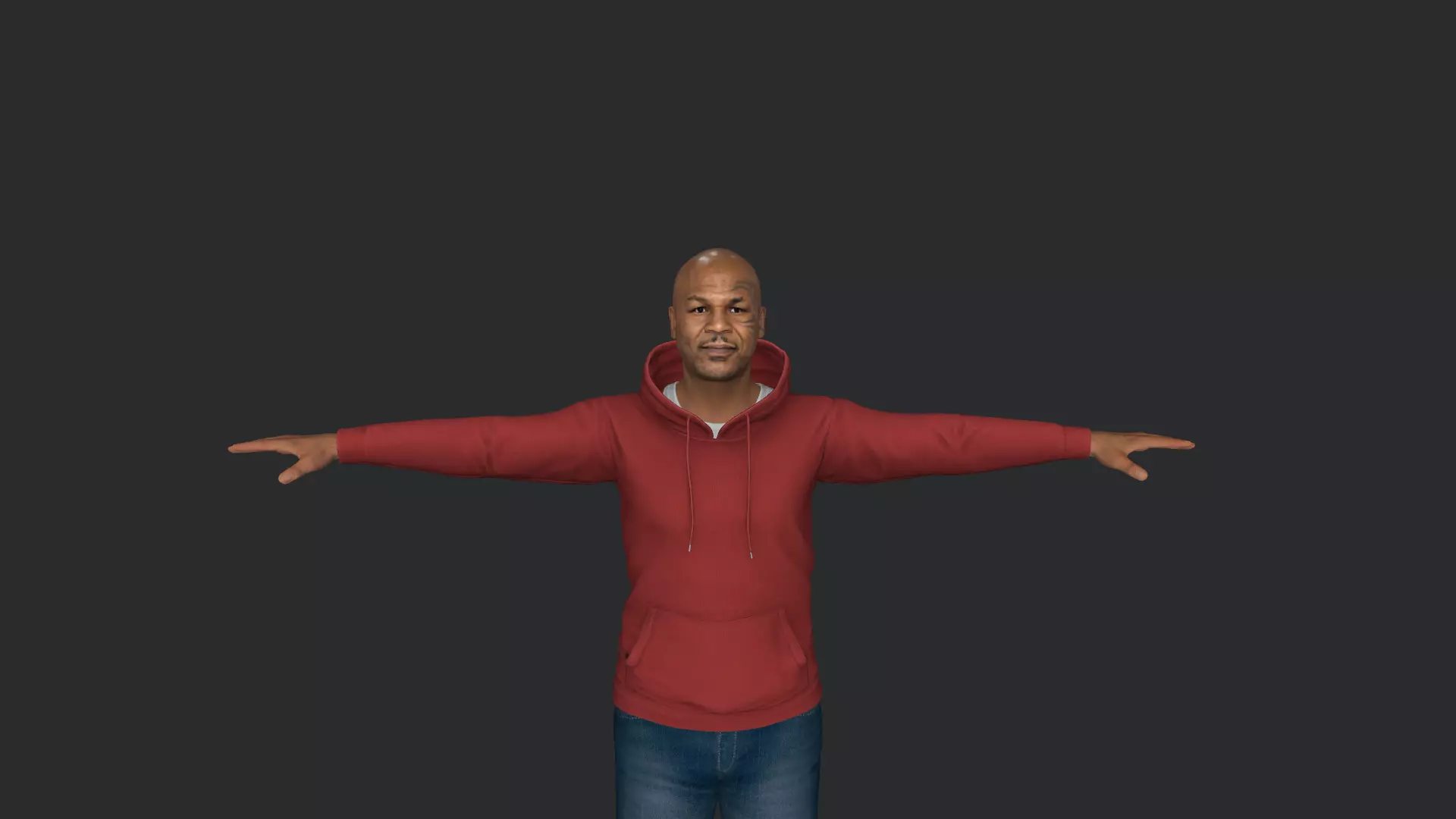 Mike Tyson Hyper Realistic Full Body Fully Rigged 3D model_16