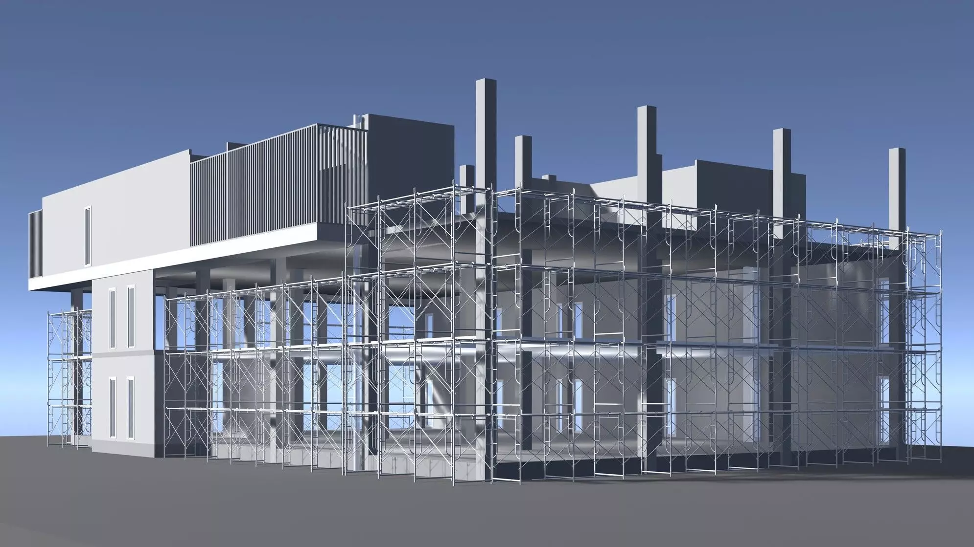Building in construction scene 25-53 3D model