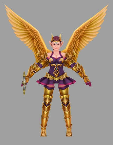 charater Angel Low-poly 3D model