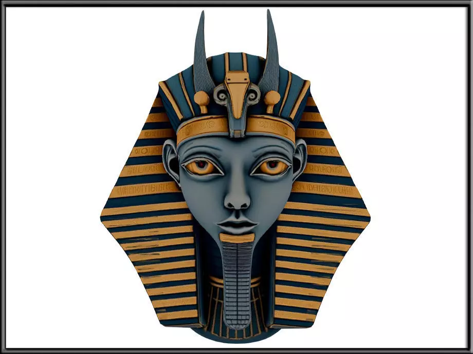 The Egyptian King Low-poly 3D model