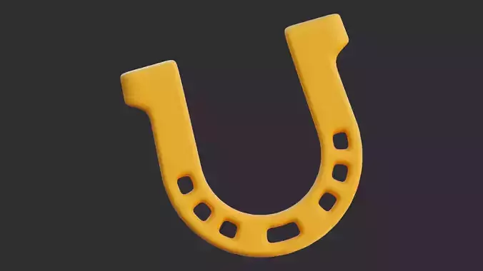Low Poly Horseshoe