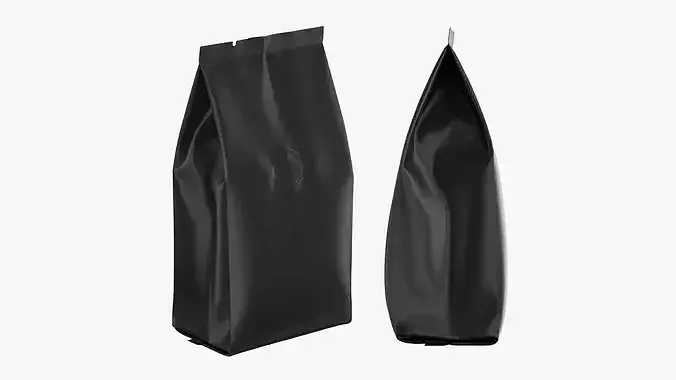 Matte Black Coffee Bag Valve Mockup 05