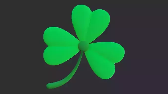 Low Poly Three Leaf Clover