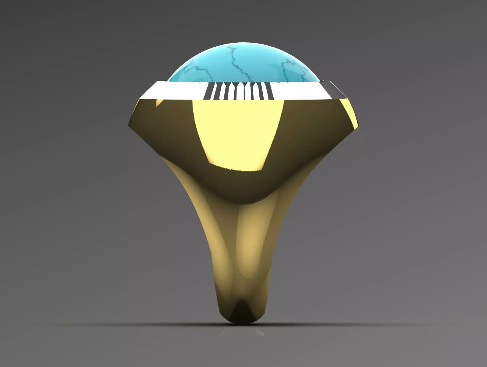 The Oval Cabochon Mens STL 3D Ring Collection _58