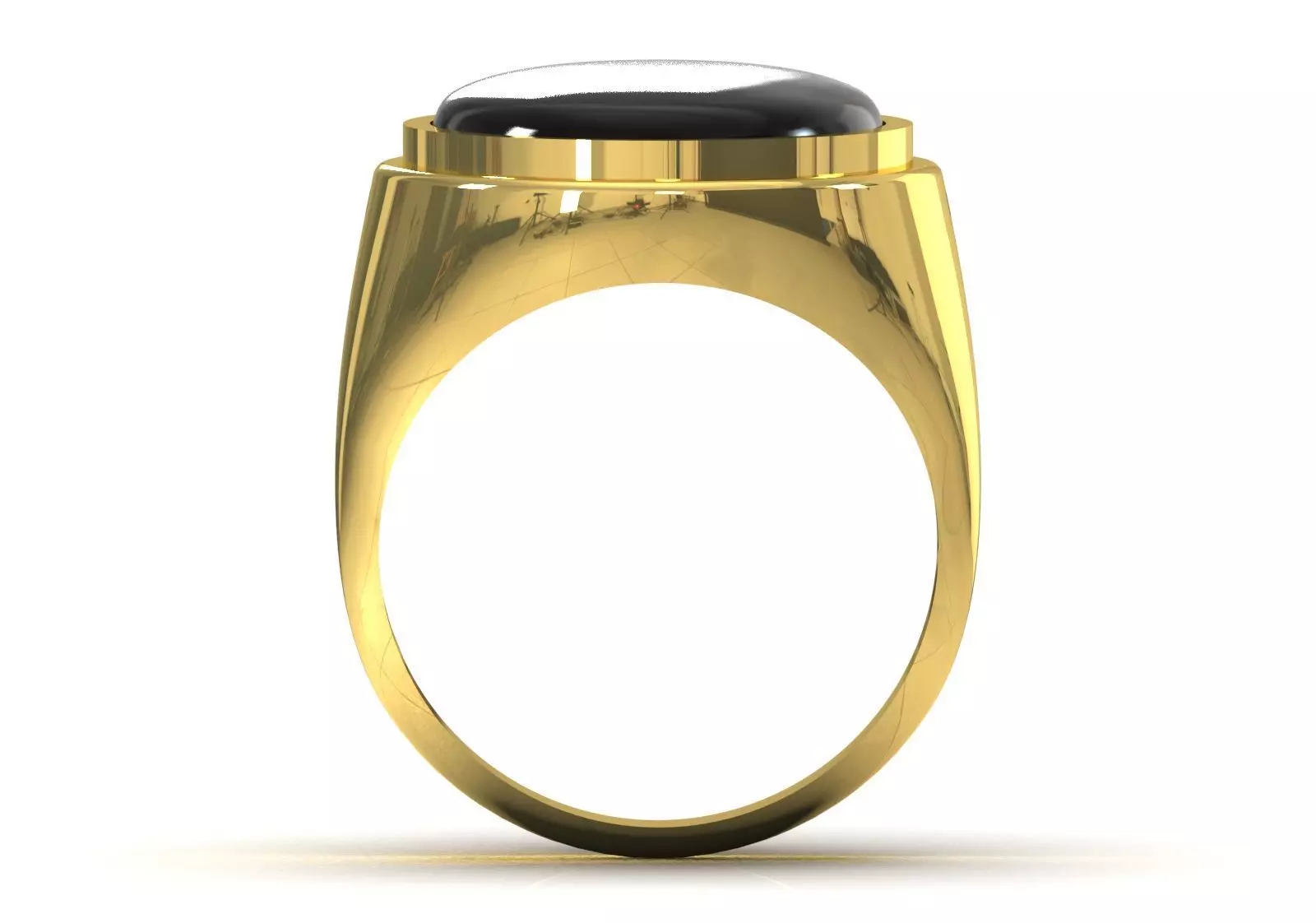 The Oval Cabochon Mens STL 3D Ring Collection _122