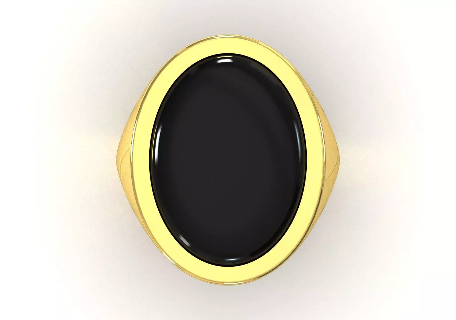 The Oval Cabochon Mens STL 3D Ring Collection _137