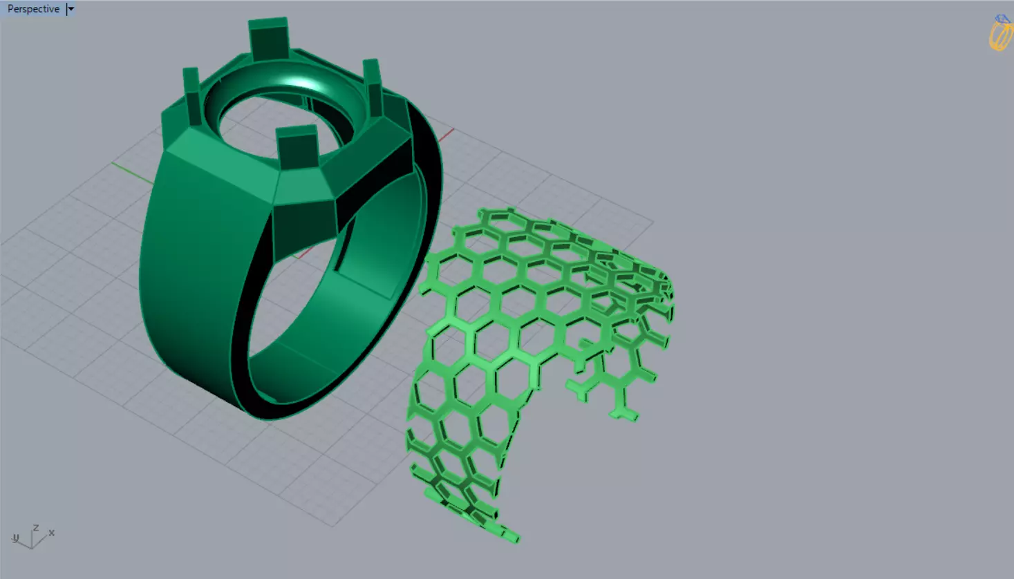 The Oval Cabochon Mens STL 3D Ring Collection _52