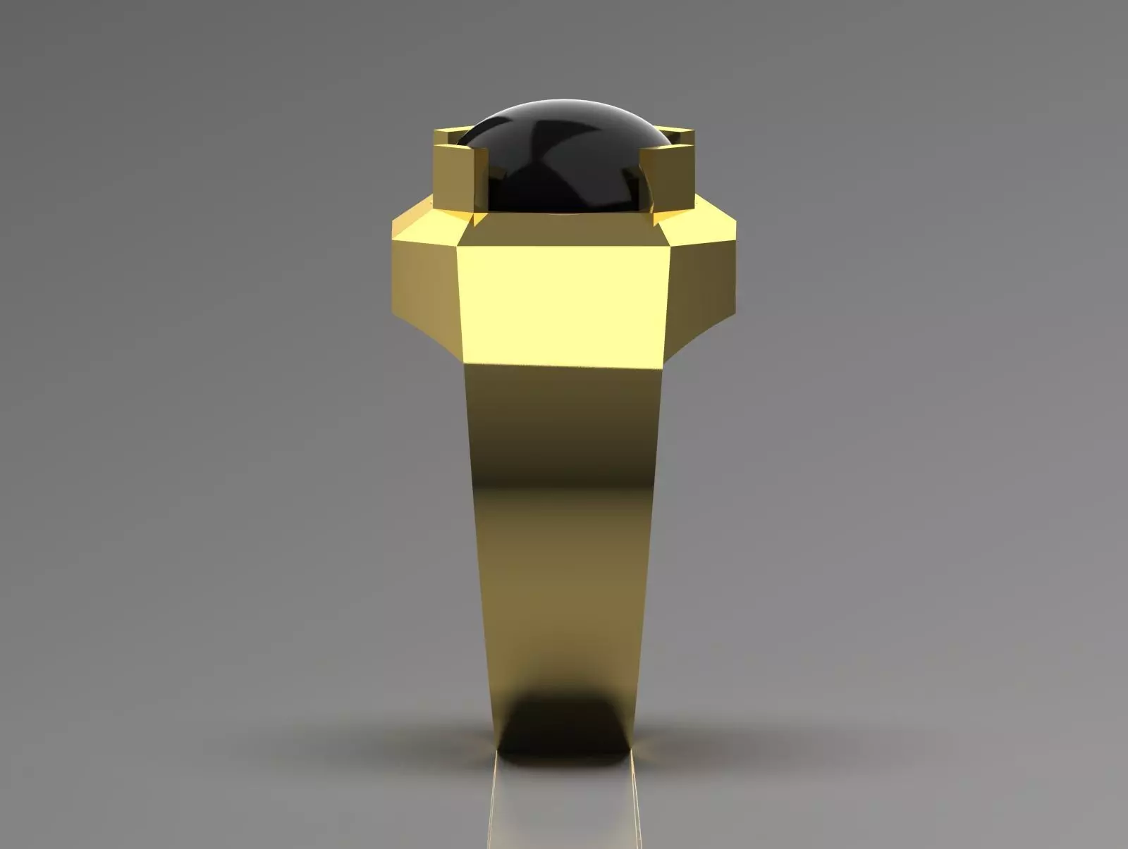 The Oval Cabochon Mens STL 3D Ring Collection _50