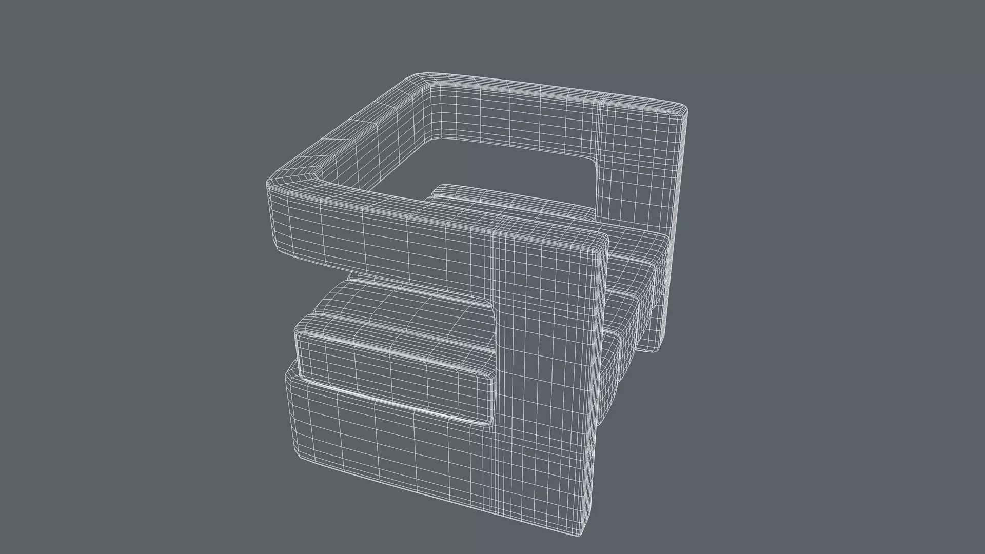 Modern Chair 3D model_11