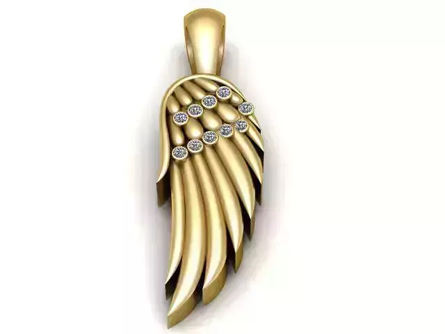 Angel Wing Pendant 3D Printable Model