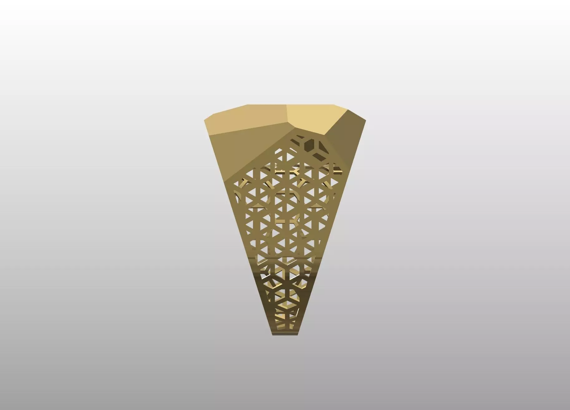 Faceted Geo Gold 3D print model_5