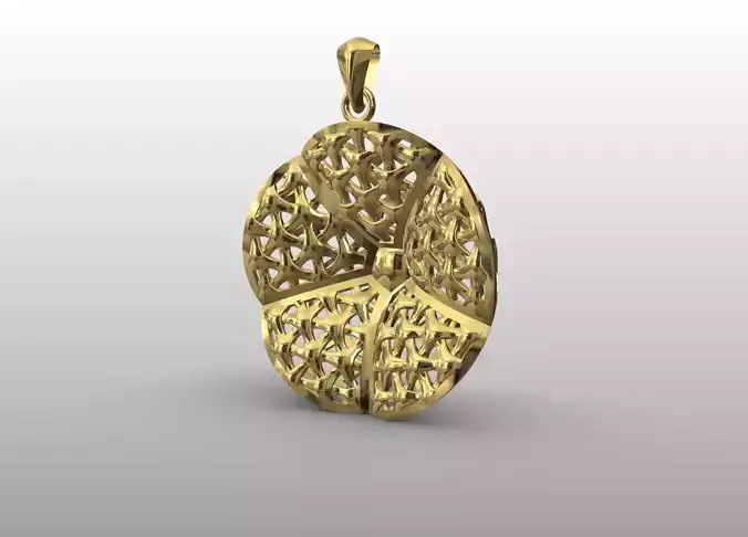 Triskelion Lattice Pendant