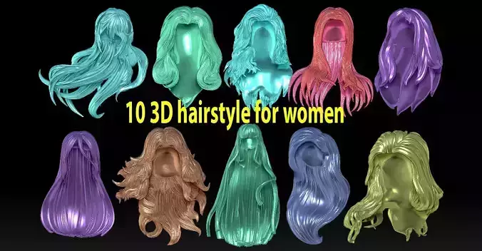 10 3D hairstyle for women
