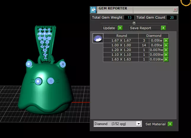 Cute Cat Ghost Pendant 3D Printable Model 3D print model_6