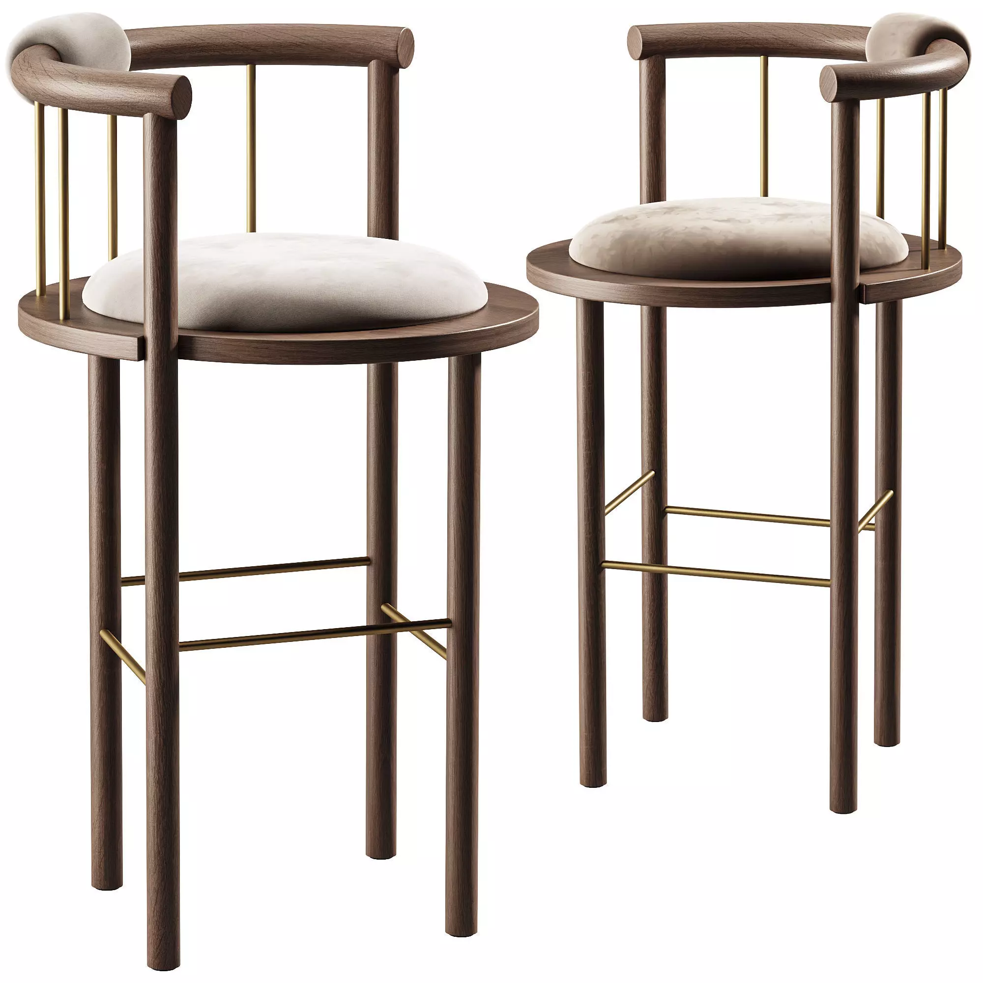 Lloyd Stool Low-poly 3D model
