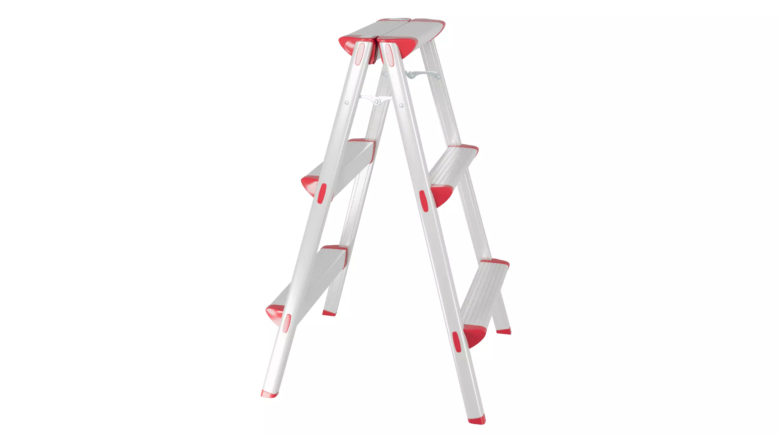 Safe Folding Ladder 3D Model 3D model_16
