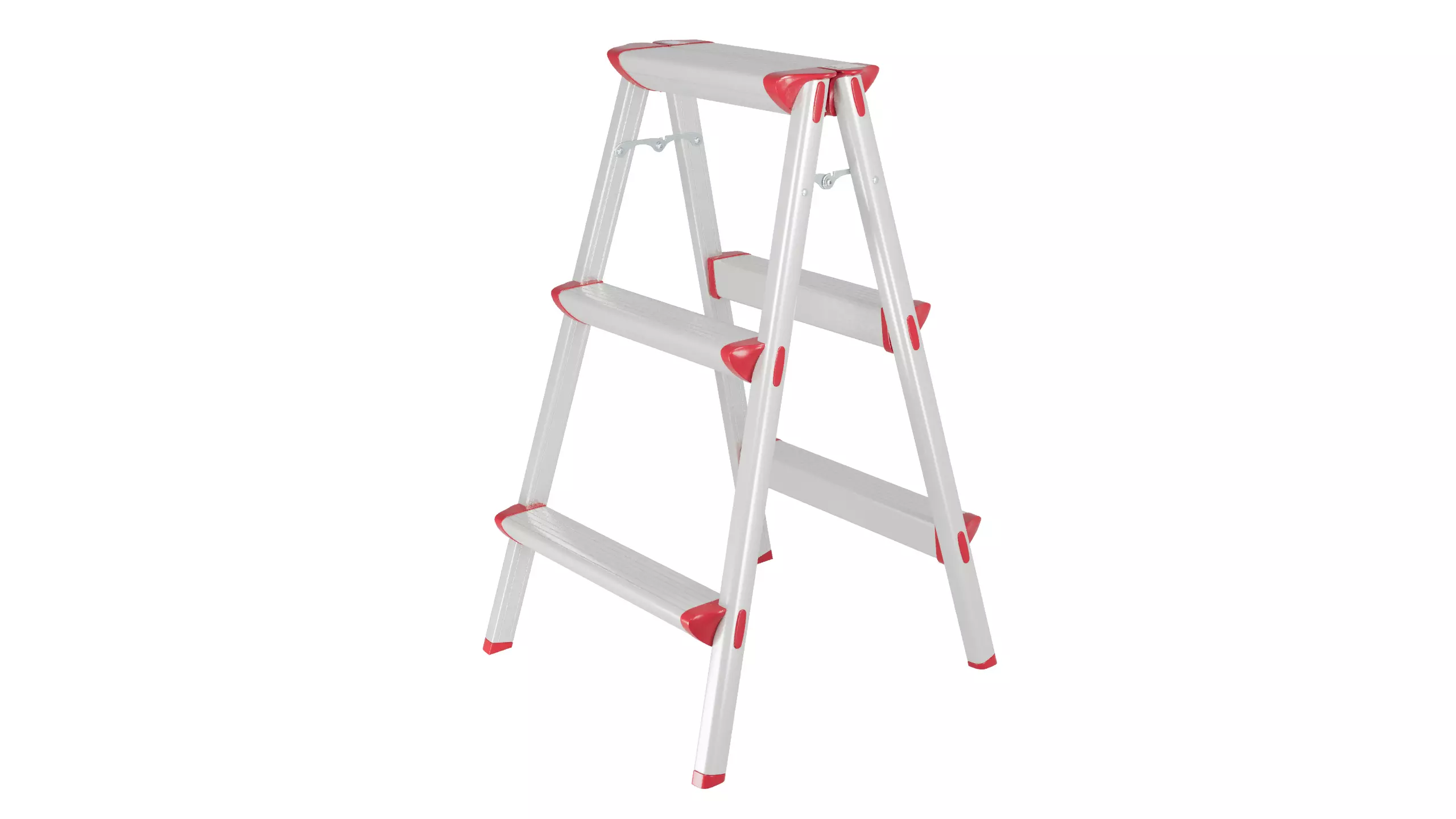Safe Folding Ladder 3D Model 3D model_2