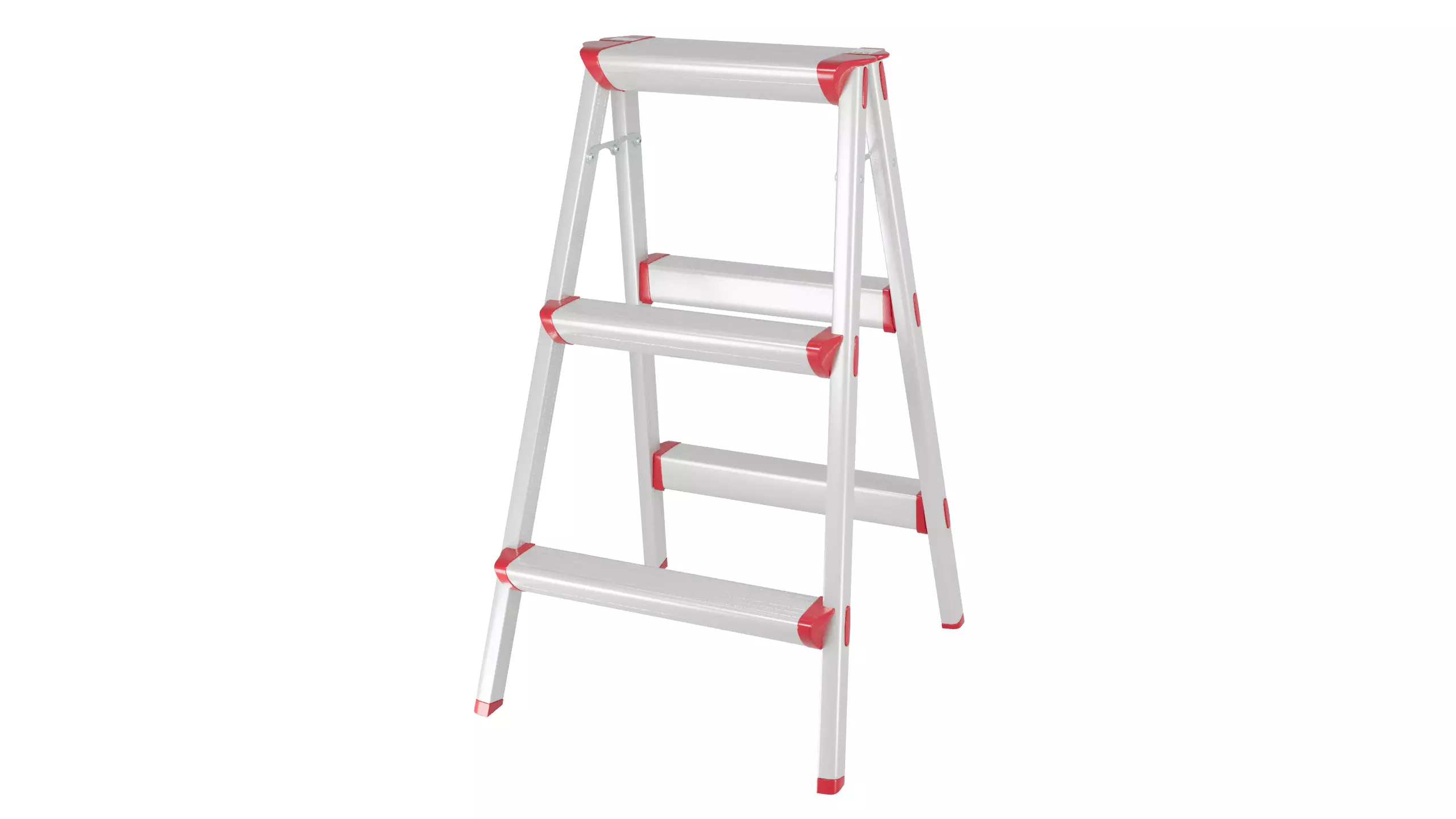 Safe Folding Ladder 3D Model 3D model_1