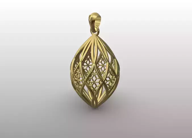Leaf Lattice Pendant