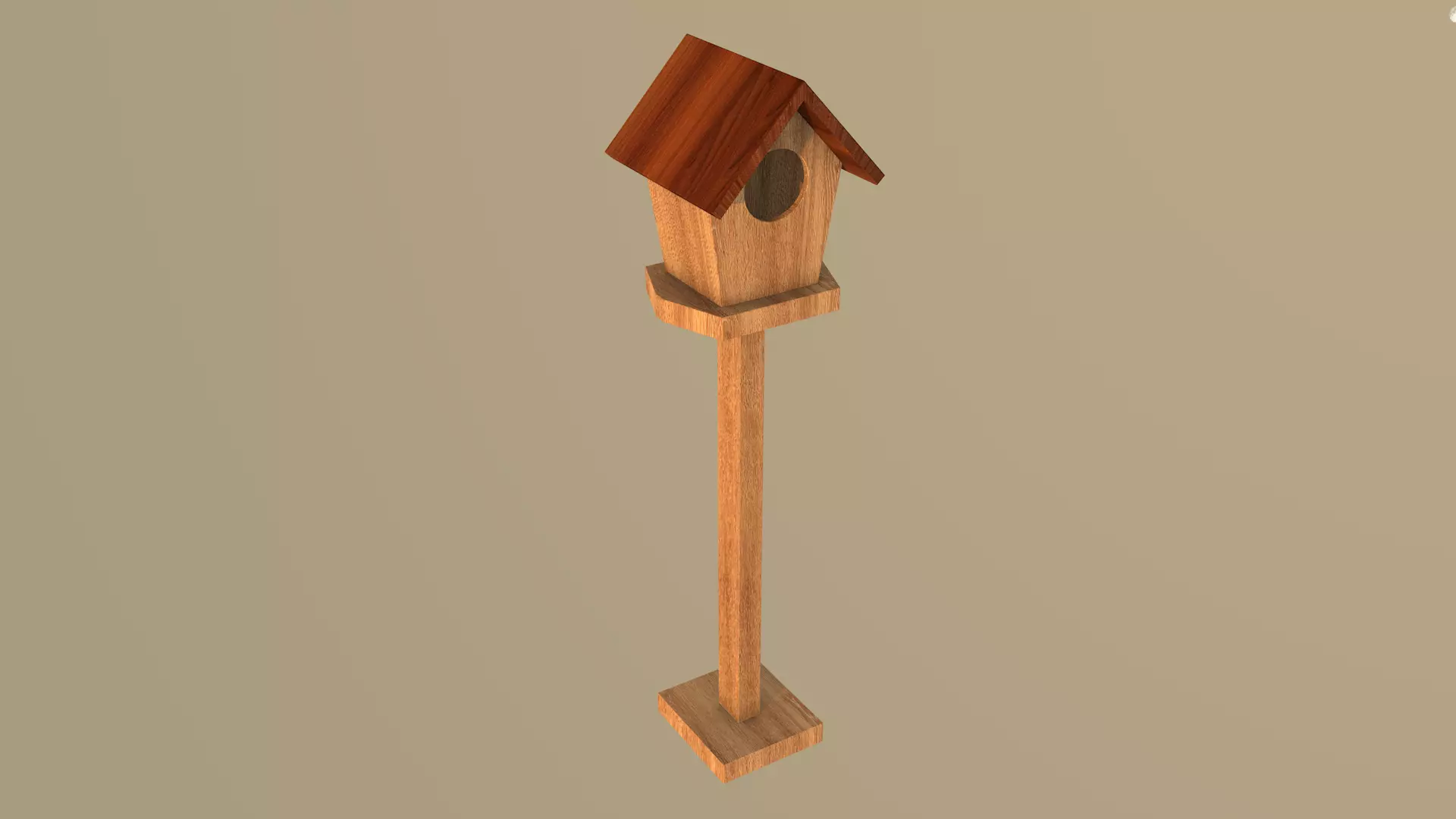 Bird House 3D model_3