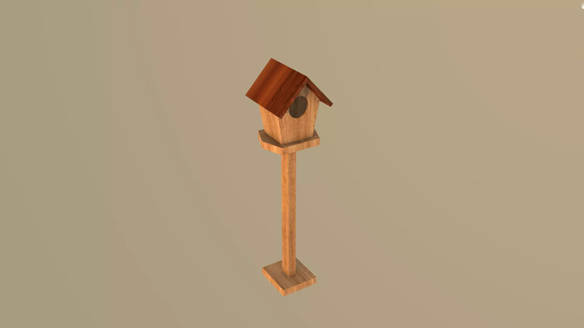 Bird House 3D model_2