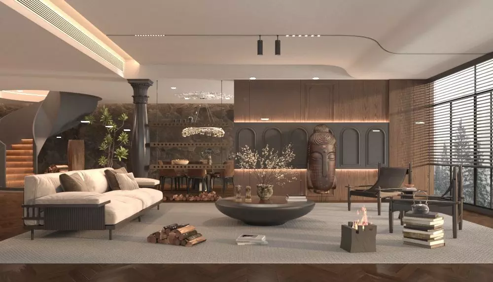 Living room 3D model