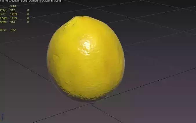 Lemon M07 Low-poly 3D model 3