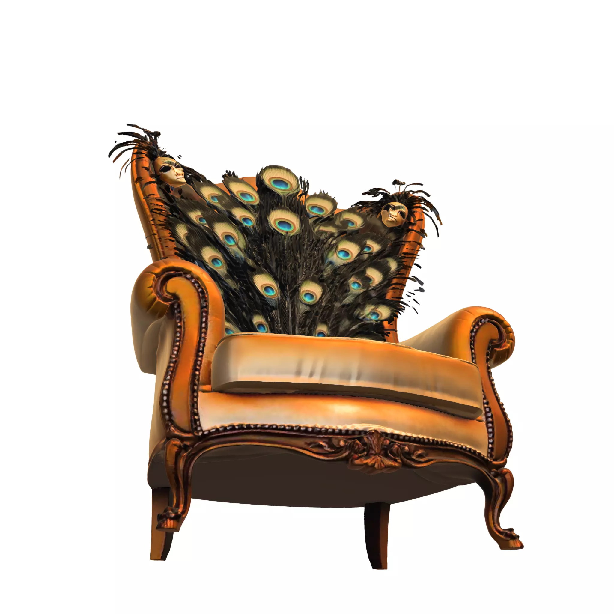 Peacock Throne of the Fallen Masquerade 3D model_4