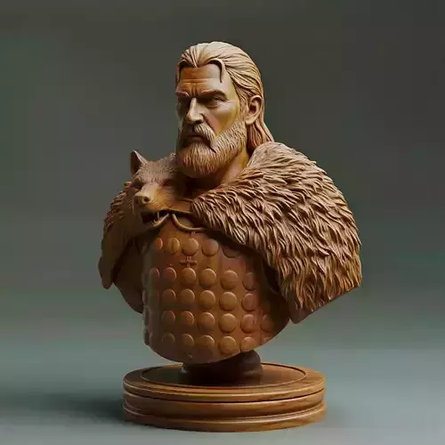 Ancient Germanic tribal Leader Chess Piece