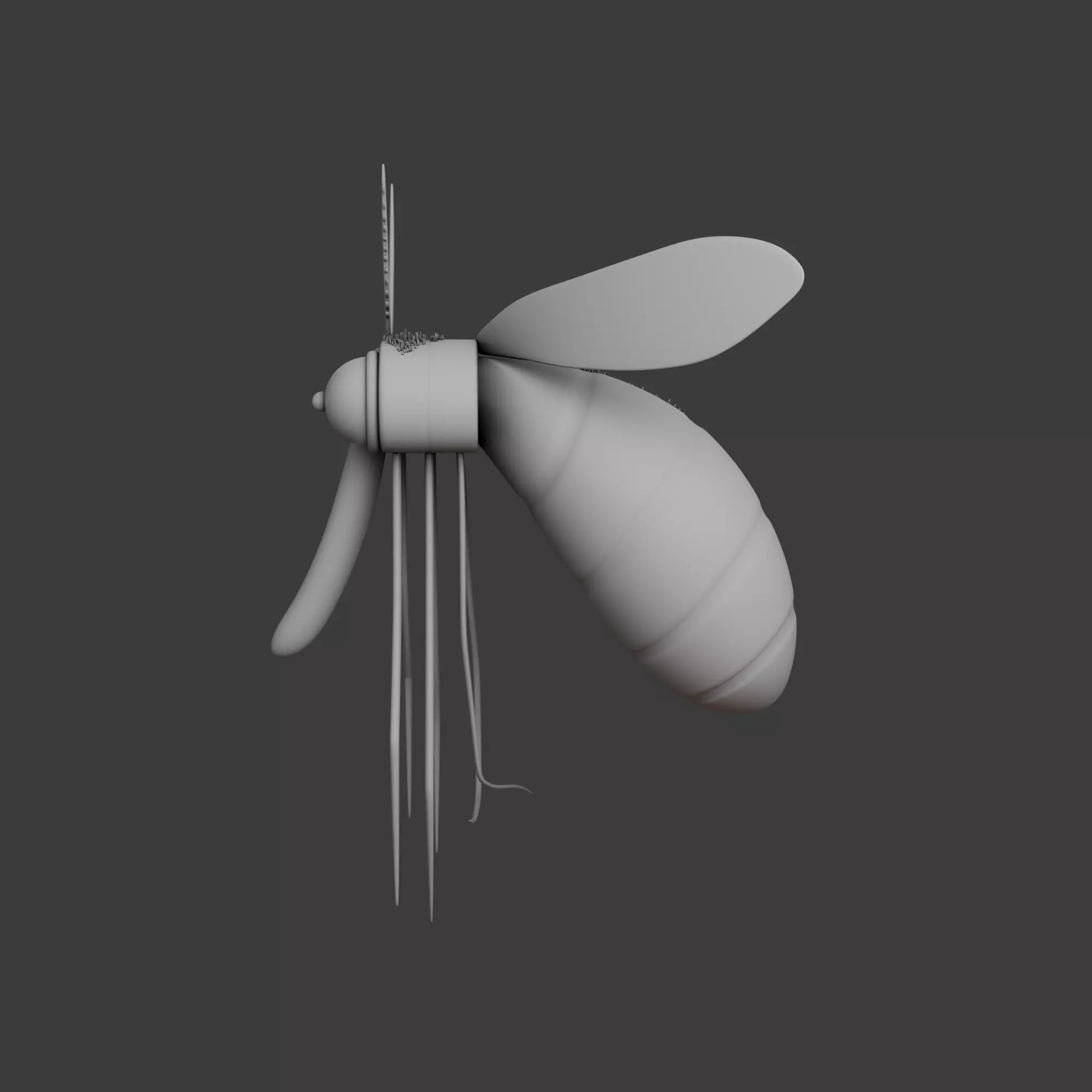 Mosquito Cartoon 02 3D model_7