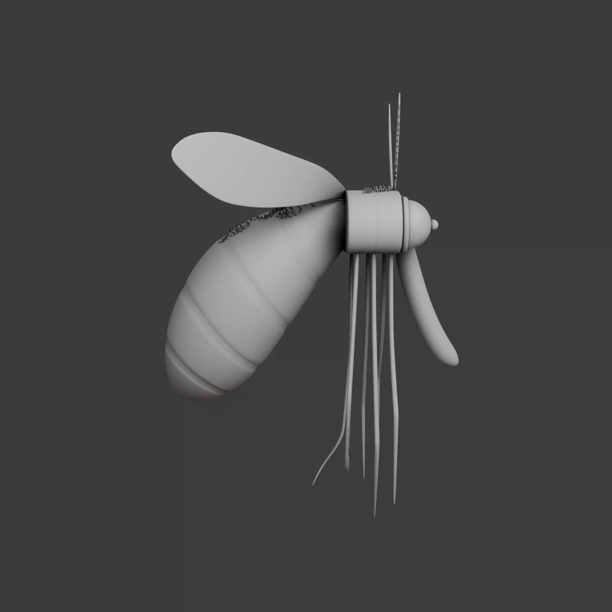 Mosquito Cartoon 02 3D model_9