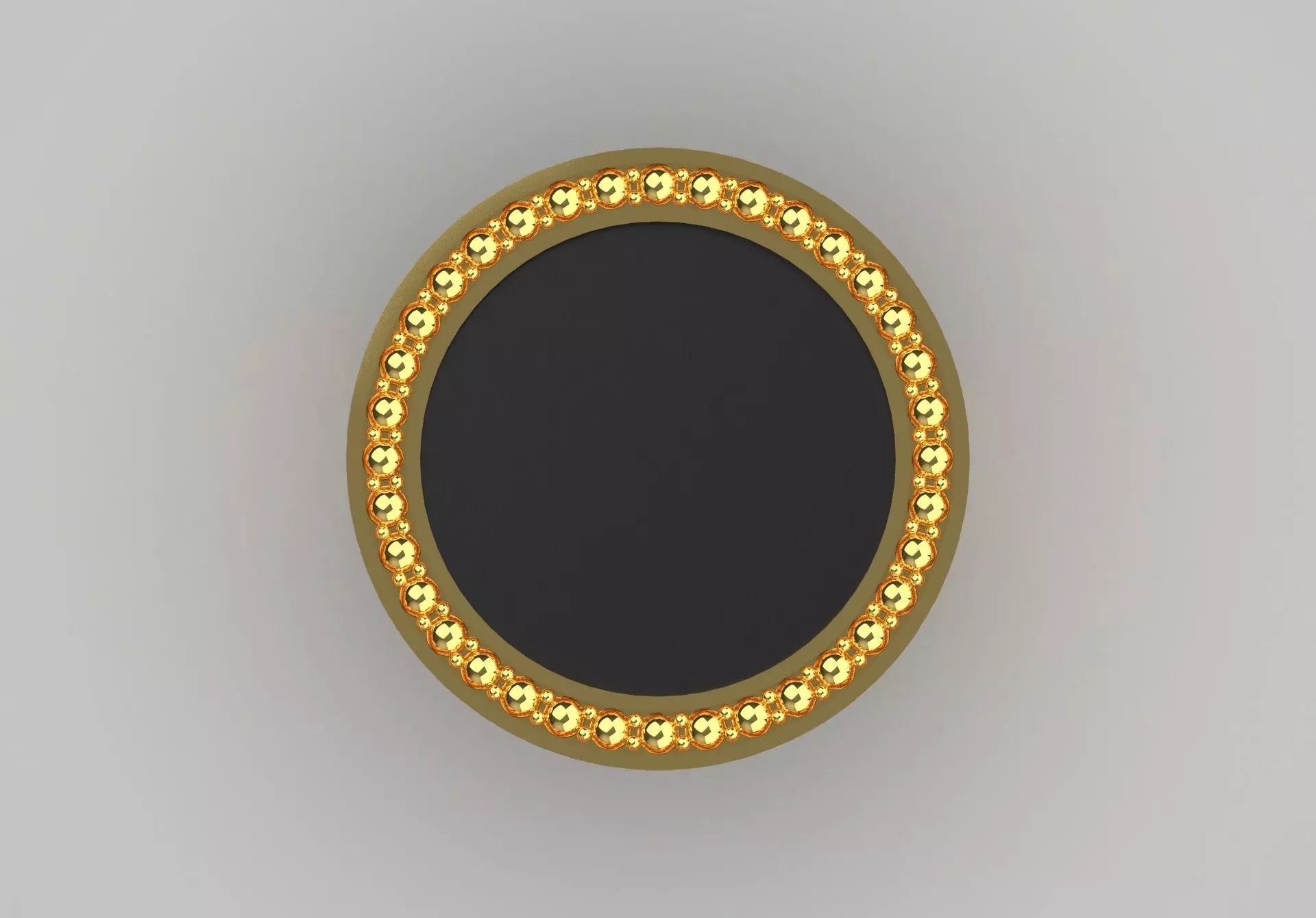Black and Gold Contrast Mens stl 3d Ring Collection _28