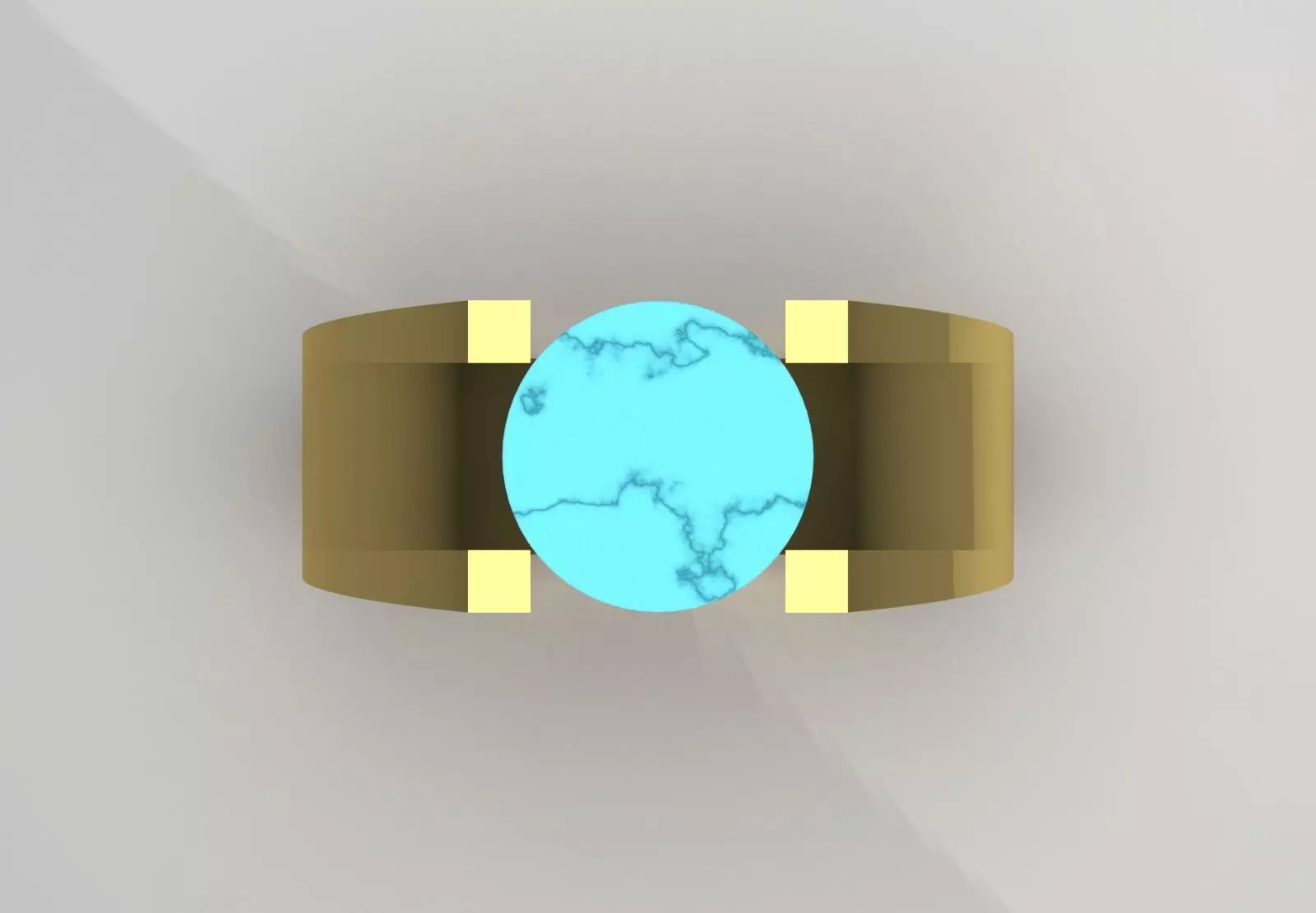 Black and Gold Contrast Mens stl 3d Ring Collection _8