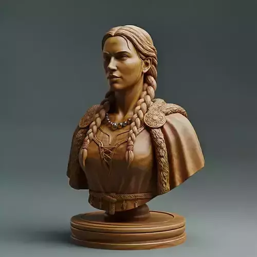  Ancient Germanic Tribal Lady Chess Piece