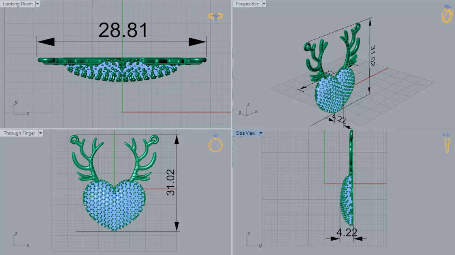 The Grand Exquisite Wildlife stl 3d Pendant Collection _80