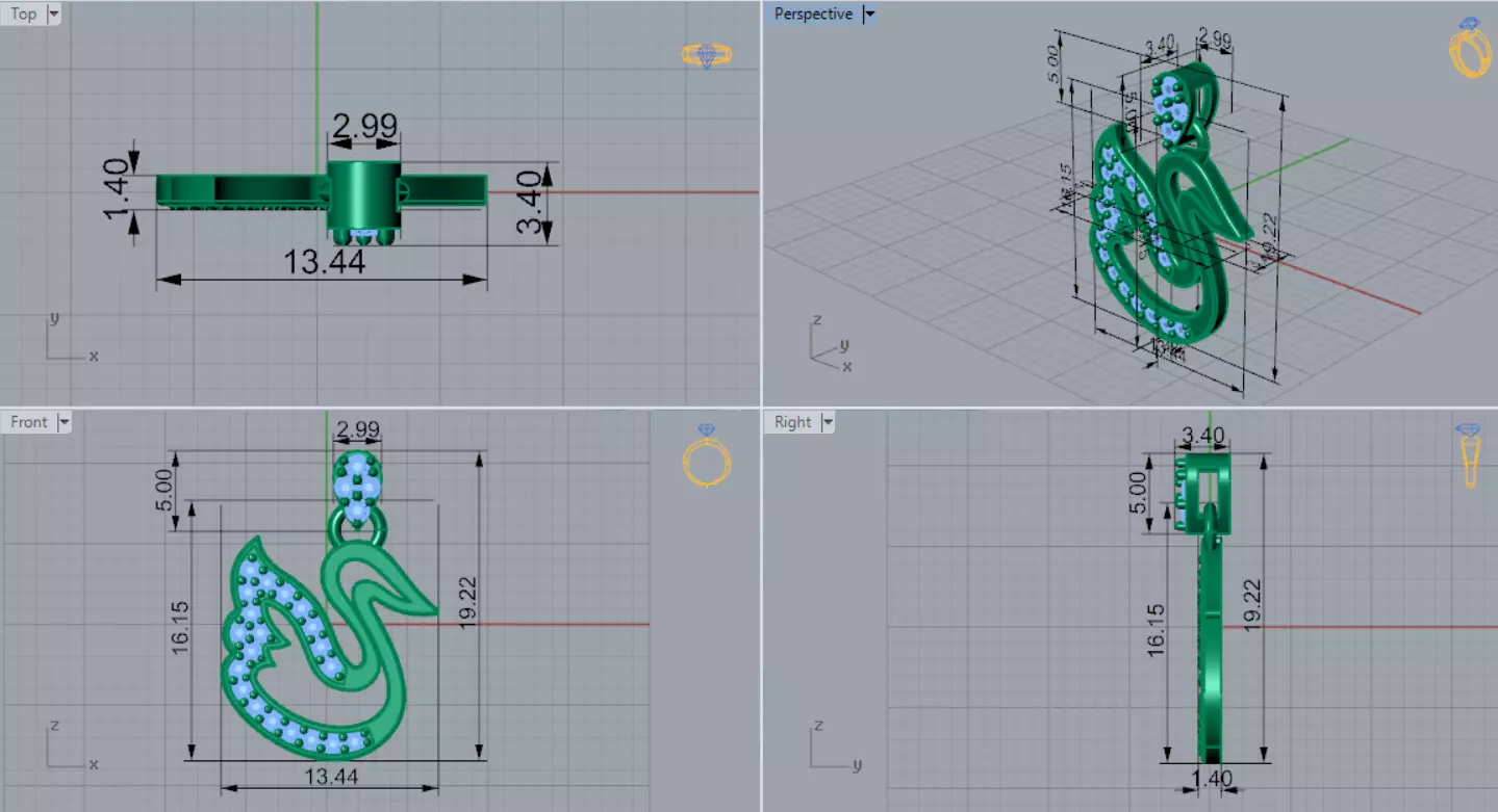 The Grand Exquisite Wildlife stl 3d Pendant Collection _97