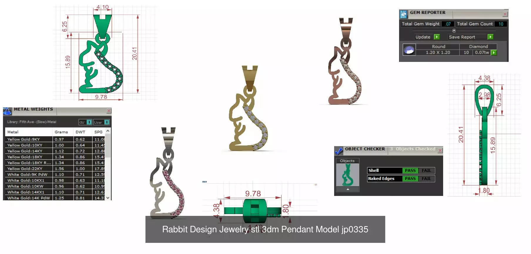 The Grand Exquisite Wildlife stl 3d Pendant Collection _11