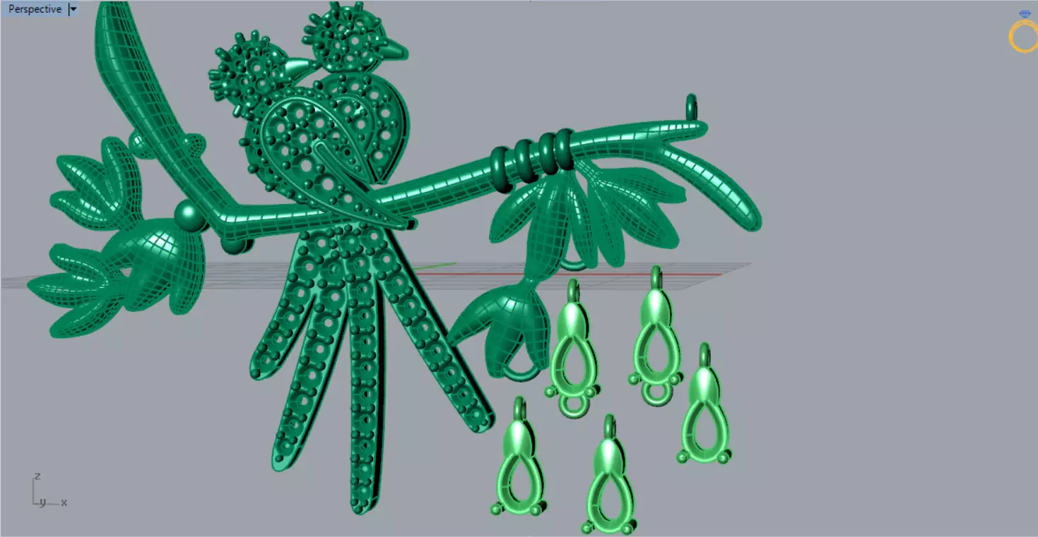 The Grand Exquisite Wildlife stl 3d Pendant Collection _88