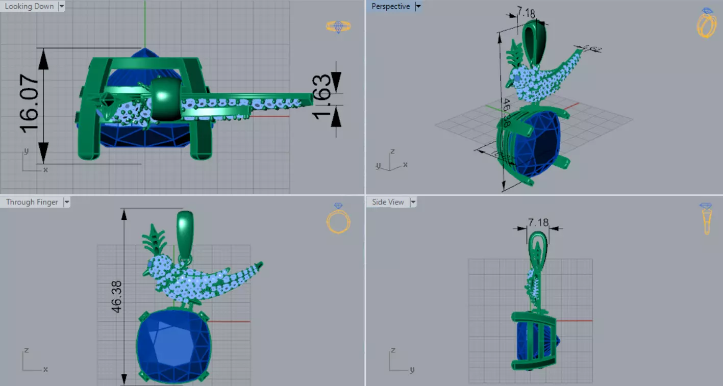 The Grand Exquisite Wildlife stl 3d Pendant Collection _57