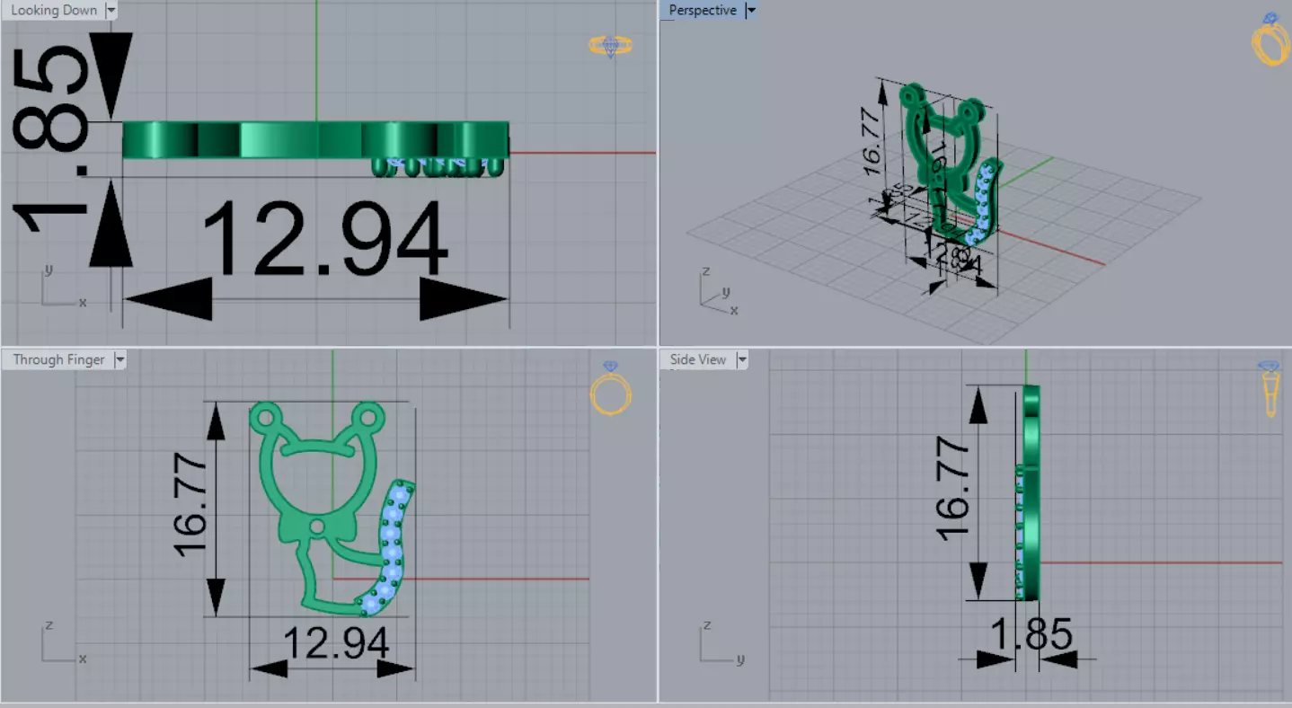 The Grand Exquisite Wildlife stl 3d Pendant Collection _65