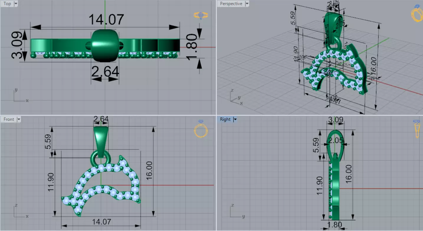 The Grand Exquisite Wildlife stl 3d Pendant Collection _112