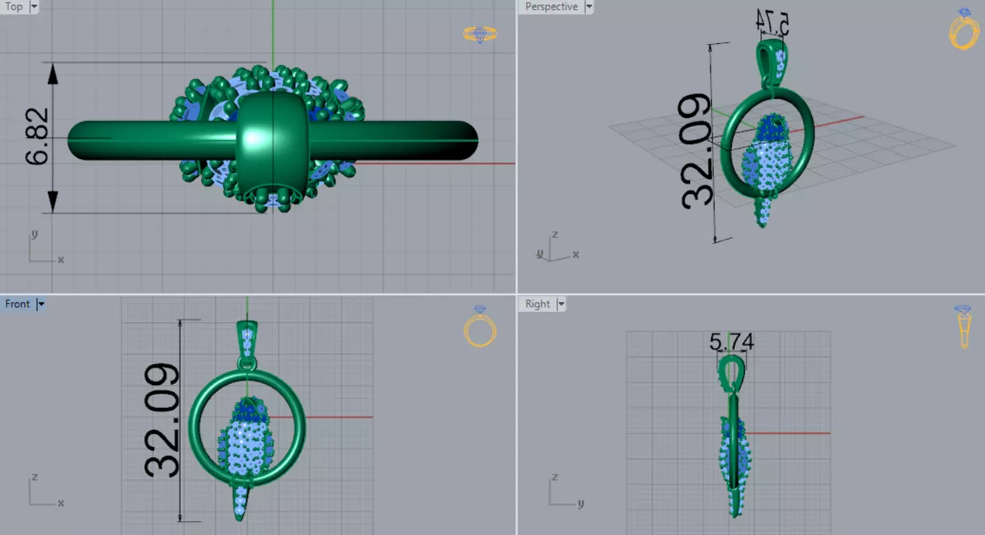 The Grand Exquisite Wildlife stl 3d Pendant Collection _51