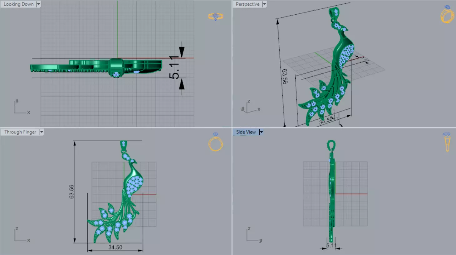 The Grand Exquisite Wildlife stl 3d Pendant Collection _73