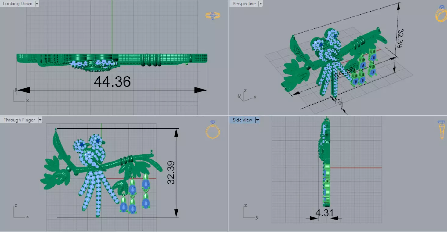 The Grand Exquisite Wildlife stl 3d Pendant Collection _89