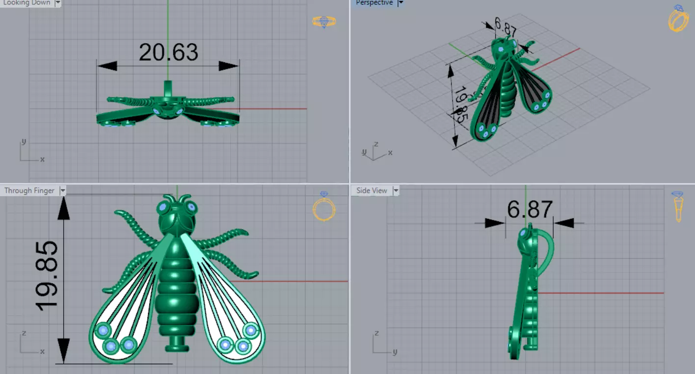 The Grand Exquisite Wildlife stl 3d Pendant Collection _33