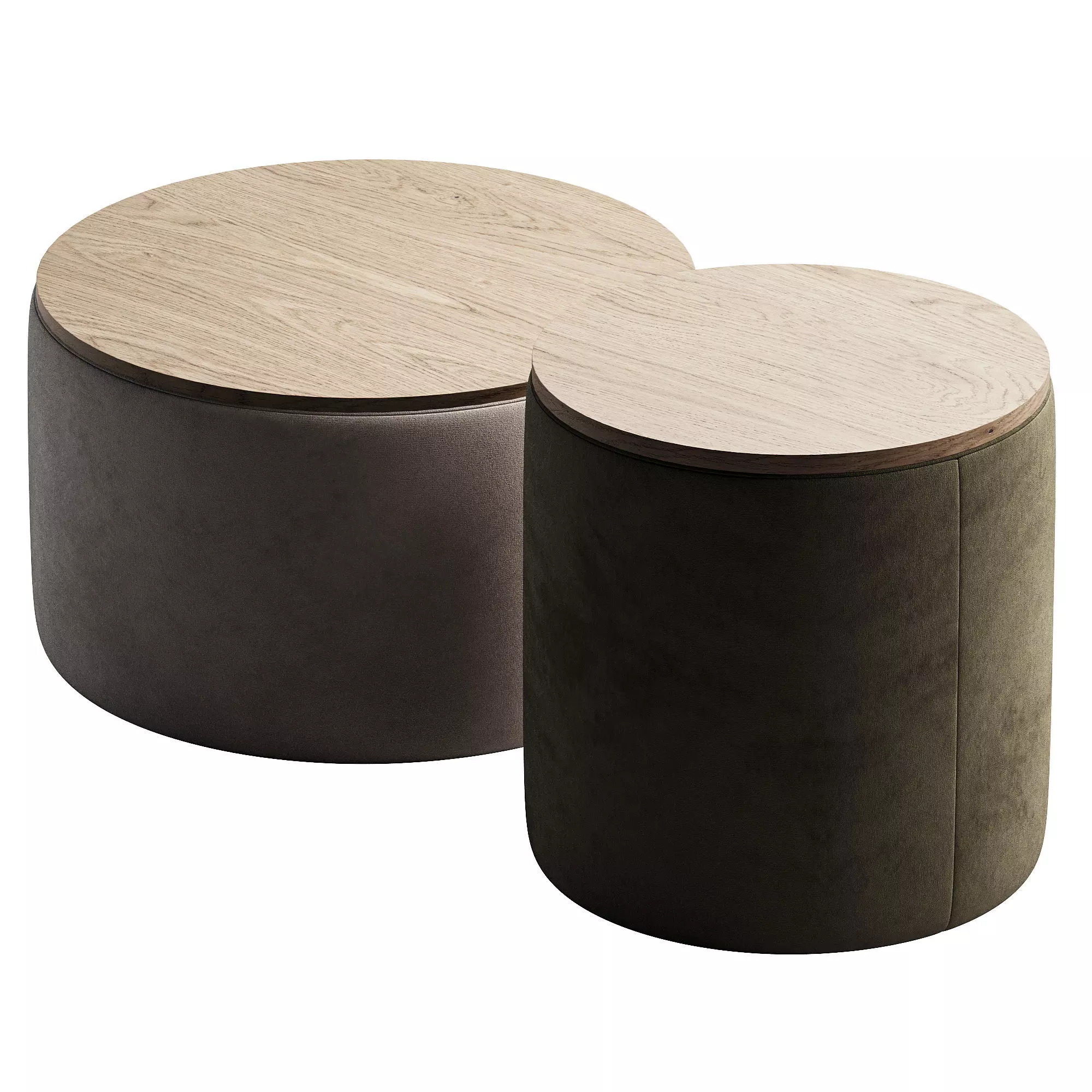 ARIS  Pouf Low-poly 3D model_1